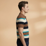Polo à col V et patte de boutonnage