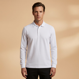 Polo à col boutonné et manches longues