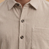 Ensemble chemise & pantalon — motif rayé et chemise boutonnée