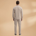 Ensemble chemise & pantalon — motif rayé et chemise boutonnée