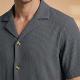 Ensemble à manches courtes — chemise boutonnée & short assorti