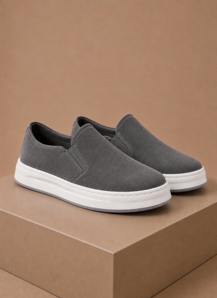 Baskets slip-on en daim pour homme – Mocassins décontractés pour tous les jours | Areleon