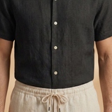 Ensemble pyjama d'été — chemise boutonnée & taille élastique