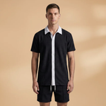 Ensemble d'été — chemise boutonnée & short à cordon