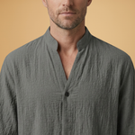 Ensemble d'été — chemise à manches longues & pantalon à cordon