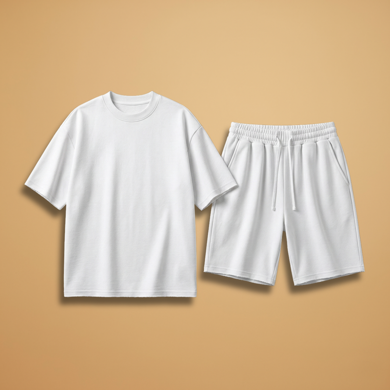 Ensemble d'été — chemise oversize & short à cordon