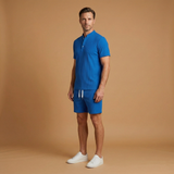 Ensemble d'été — polo côtelé & short à taille élastique