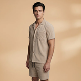 Ensemble d'été — chemise à manches courtes & short à cordon