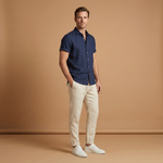 Ensemble d'été — chemise à manches courtes & pantalon fuselé