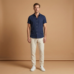 Ensemble d'été — chemise à manches courtes & pantalon fuselé