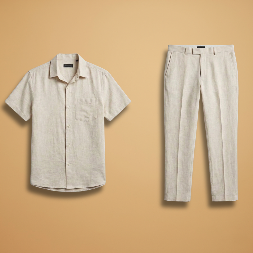 Ensemble d'été — chemise à manches courtes & pantalon