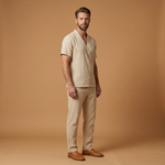 Ensemble d'été — haut à col V & taille élastique