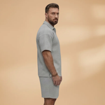 Ensemble — demi-zip et texture matelassée