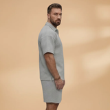 Ensemble — demi-zip et texture matelassée