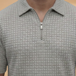 Ensemble — demi-zip et texture matelassée