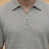 Ensemble — demi-zip et texture matelassée