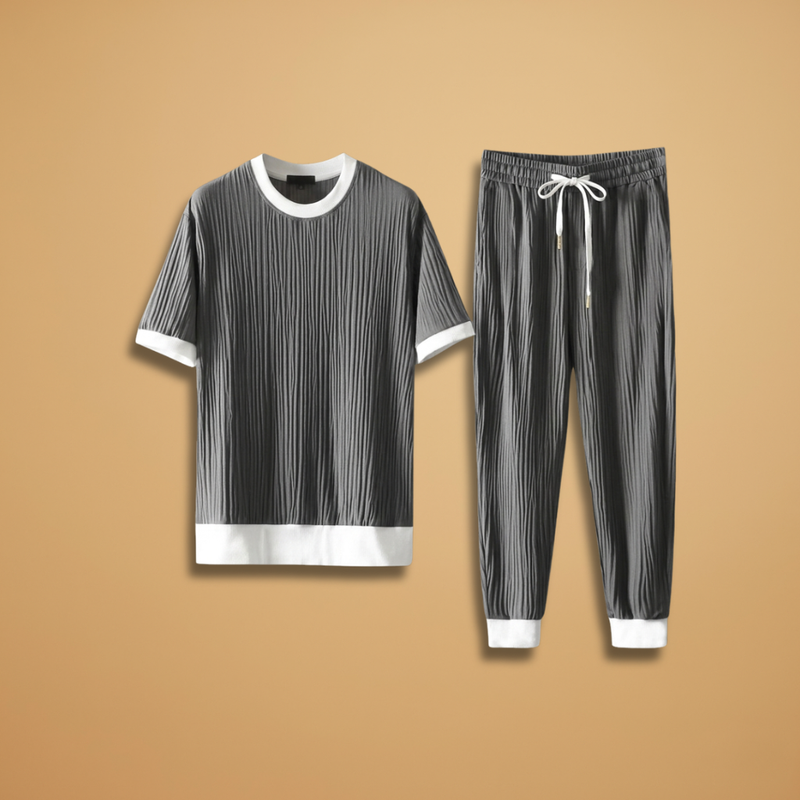 Ensemble — haut à col rond & pantalon de jogging