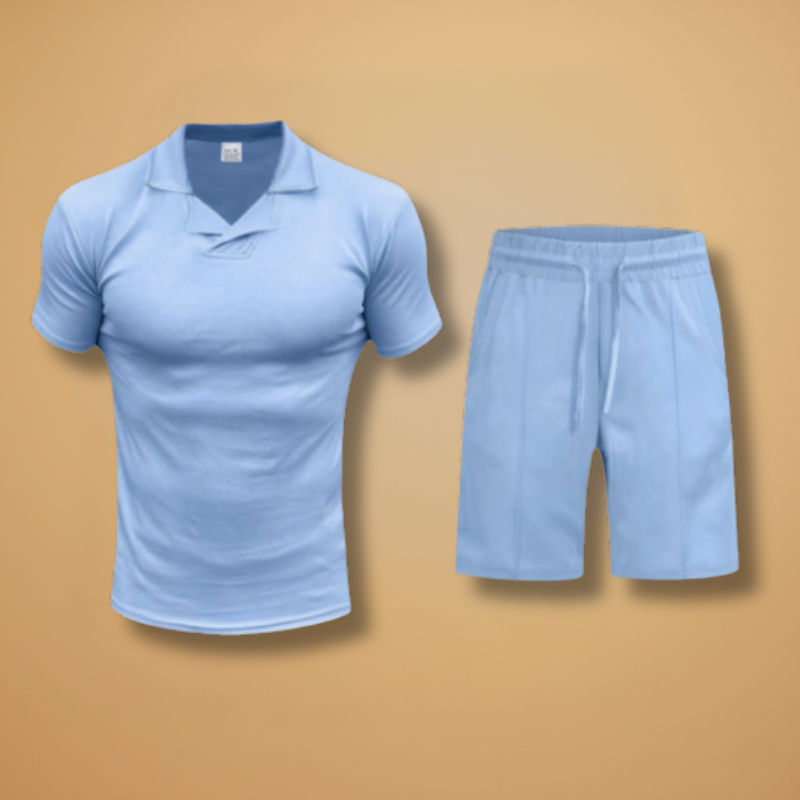 Ensemble sport — polo et short à taille élastique