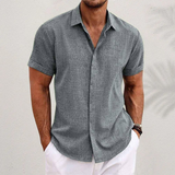 Men's Linen Shirt | Short Sleeve Casual Comfort