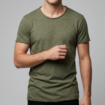 T-shirt à col rond et manches courtes