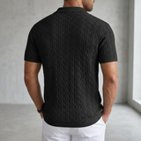Polo en maille à manches courtes