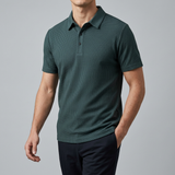 Polo texturé à manches courtes