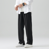 Pantalon à jambe droite et couture devant