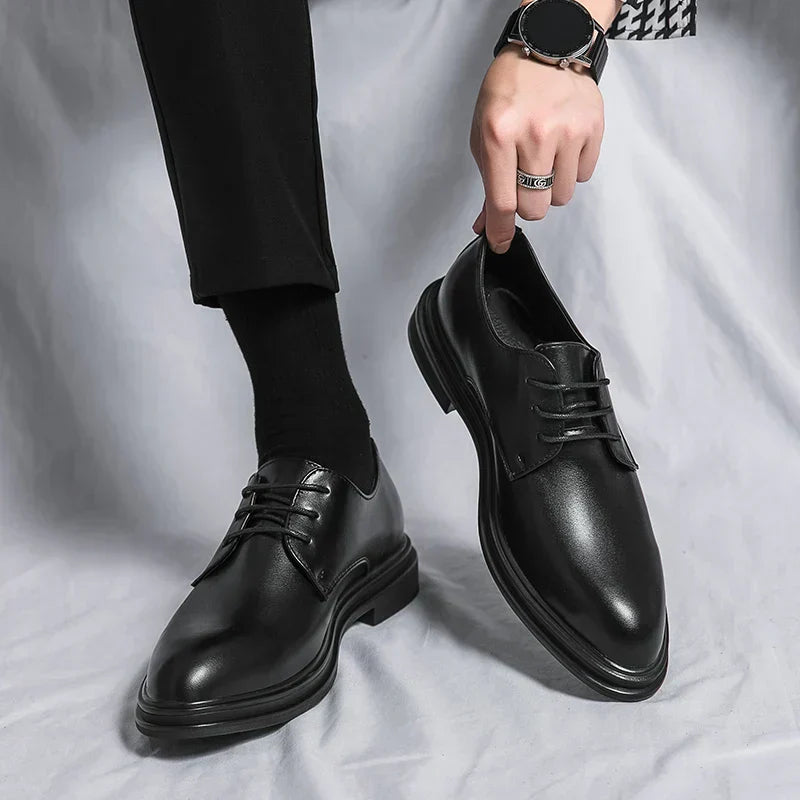 PATENT DERBY SHOES FOR MEN
