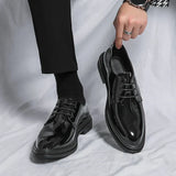 PATENT DERBY SHOES FOR MEN
