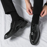 PATENT DERBY SHOES FOR MEN
