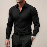 NOTCHED COLLAR SHIRT FOR MEN