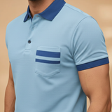 Polo Tommy — à col et poche poitrine