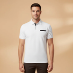 Polo à poche coupe ajustée