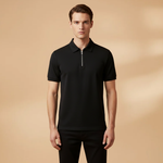 Polo Tommy — zippé coupe slim