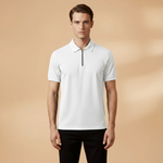 Polo Tommy — zippé coupe slim