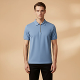 Polo Tommy — zippé coupe slim