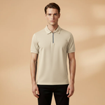 Polo Tommy — zippé coupe slim