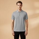 Polo Tommy — zippé coupe slim