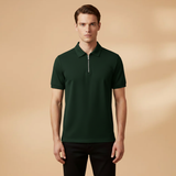 Polo Tommy — zippé coupe slim