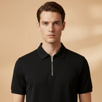 Polo Tommy — zippé coupe slim