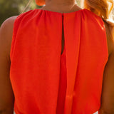 Victorine | Robe midi élégante à col licou