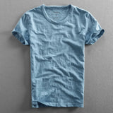 TEXTURED COTTON T-SHIRT FOR MEN
