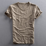 TEXTURED COTTON T-SHIRT FOR MEN