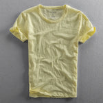 TEXTURED COTTON T-SHIRT FOR MEN