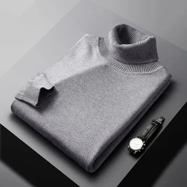 LONG SLEEVE TURTLENECK PULLOVER FOR MEN
