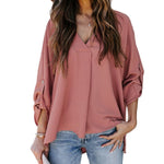 Dorothée | Blouse à manches longues et col V