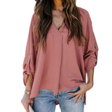 Dorothée | Blouse à manches longues et col V