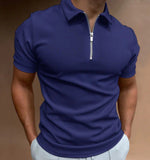 ZIP COLLAR POLO FOR MEN