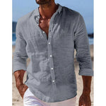 BUTTON LAPEL SHIRT FOR MEN