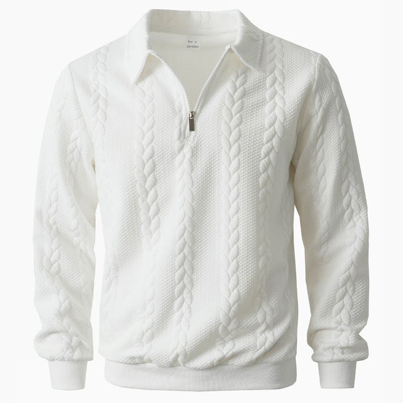 ELEGANT HALF-ZIP POLO FOR MEN
